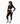 Figurformende Leggings für Damen – Schwarz – Active