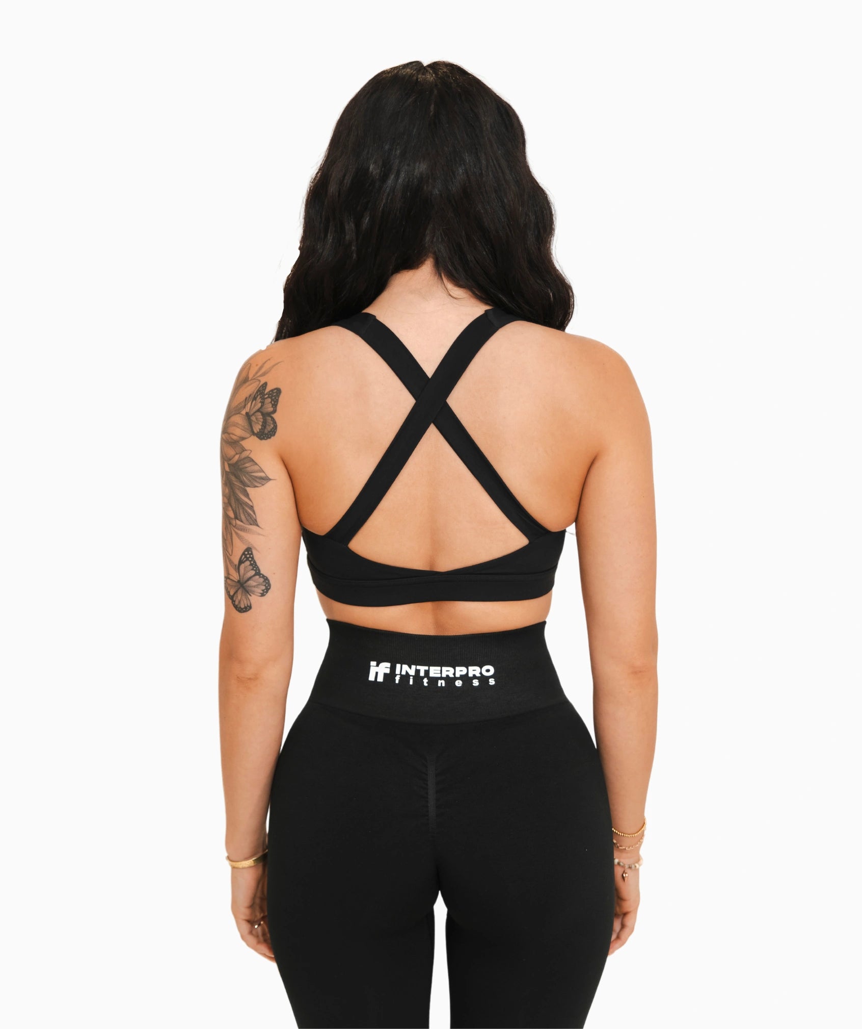 Figurformende Leggings für Damen – Schwarz – Active