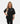 Oversize-T-Shirt für Damen - Schwarz
