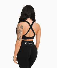 Figurformende Leggings für Damen – Schwarz – Active