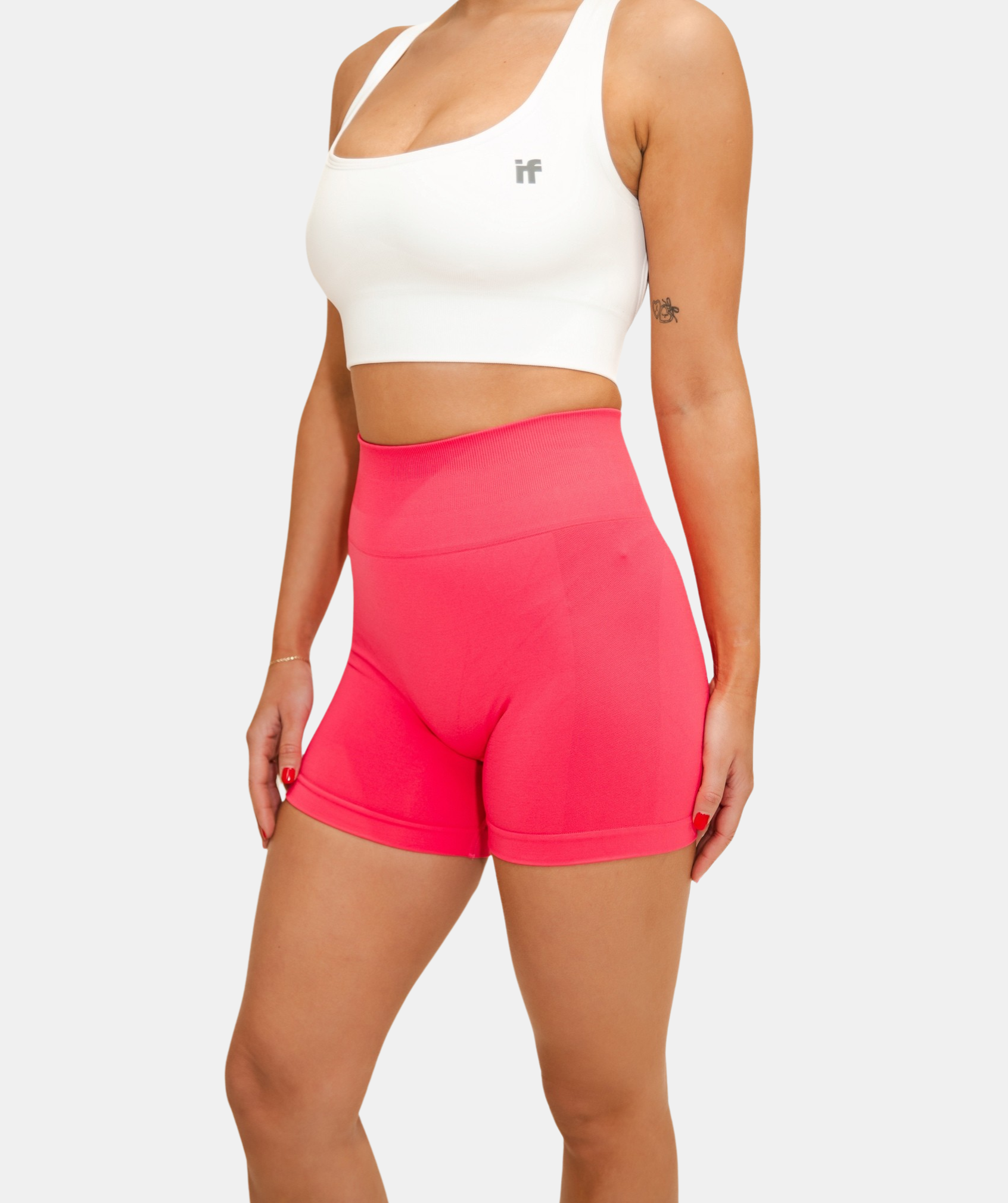 Nahtlose Shorts für Damen - Rosa