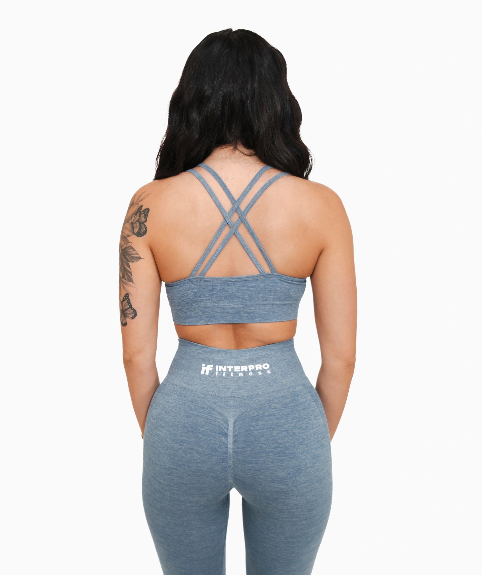 Figurformende Leggings für Damen – Blau – Active