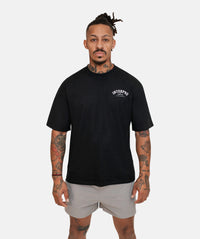 Oversize-T-Shirt für Herren - Schwarz