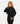 Kurzer Hoodie für Damen - Schwarz