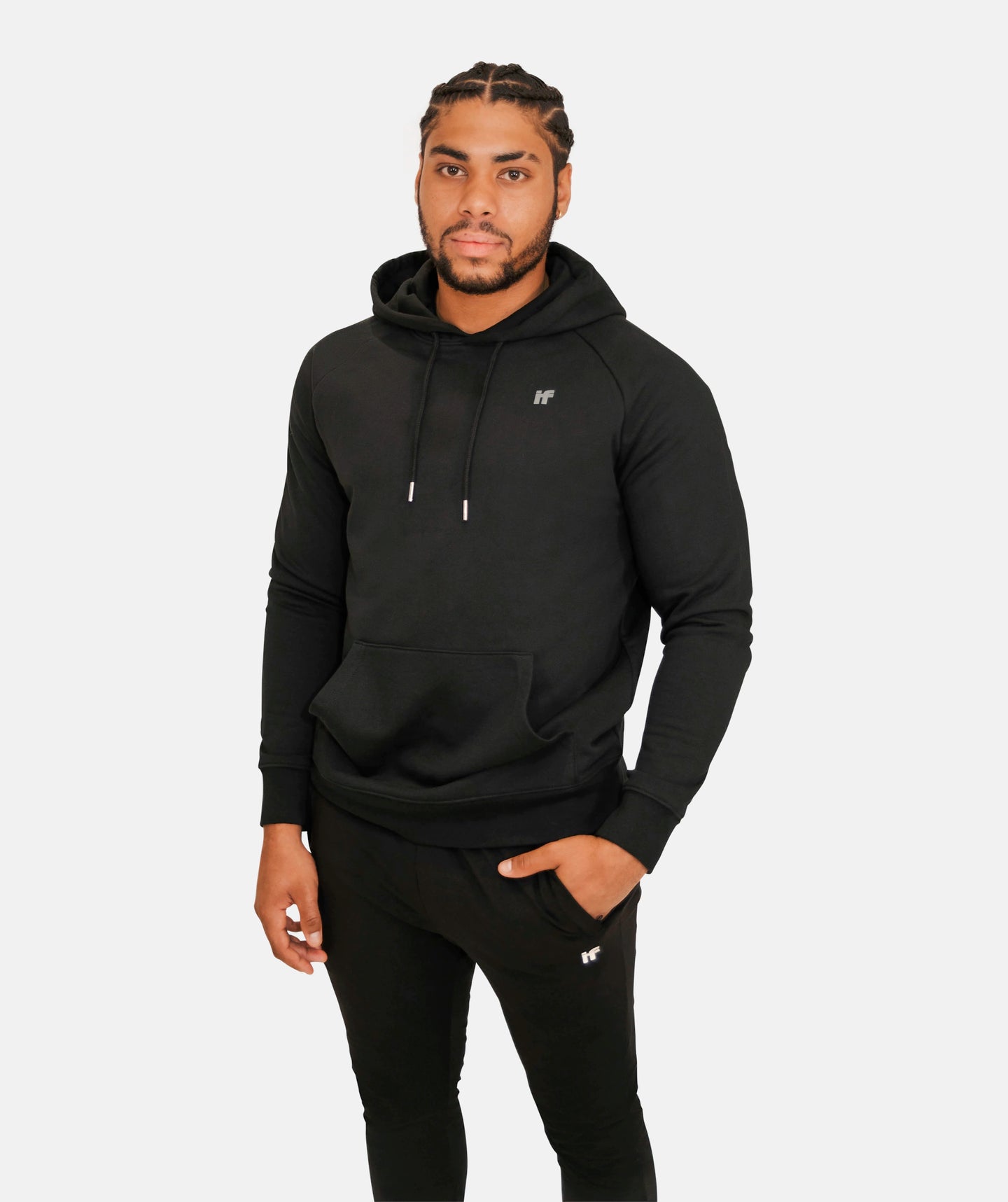 Mens Black Gym Hoodie
