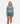 Nahtlose Shorts für Damen - Blau
