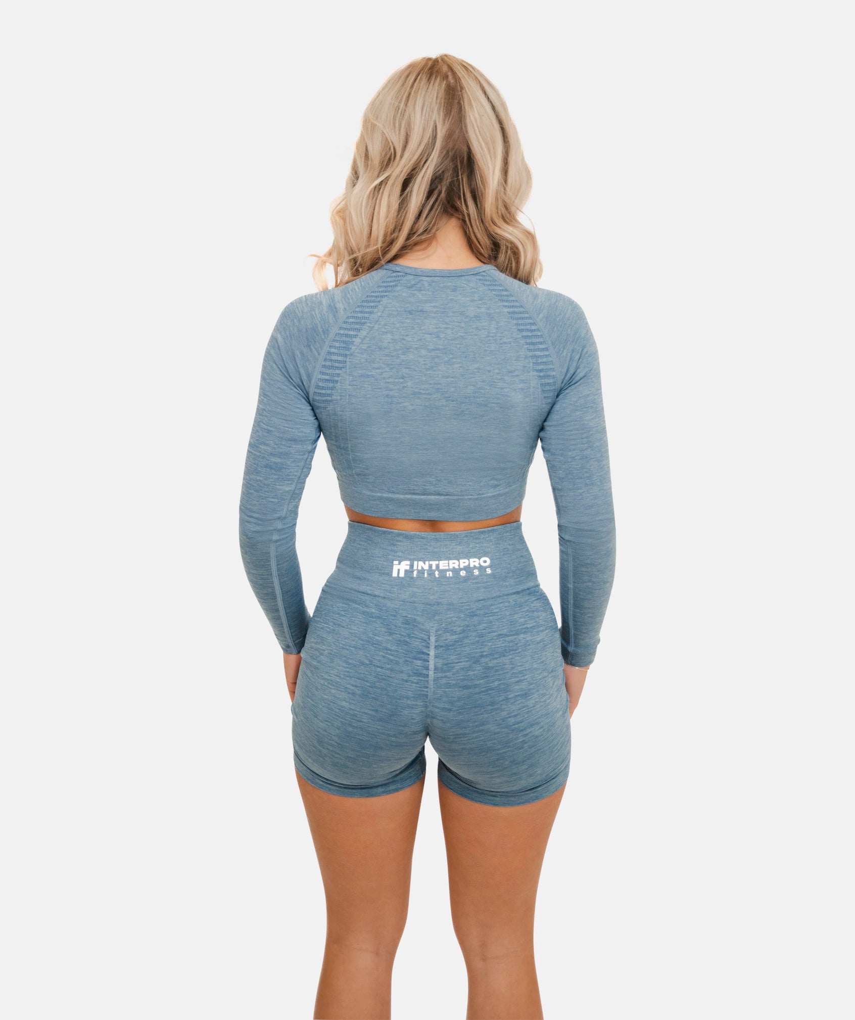 Women's Seamless Shorts - Blue
