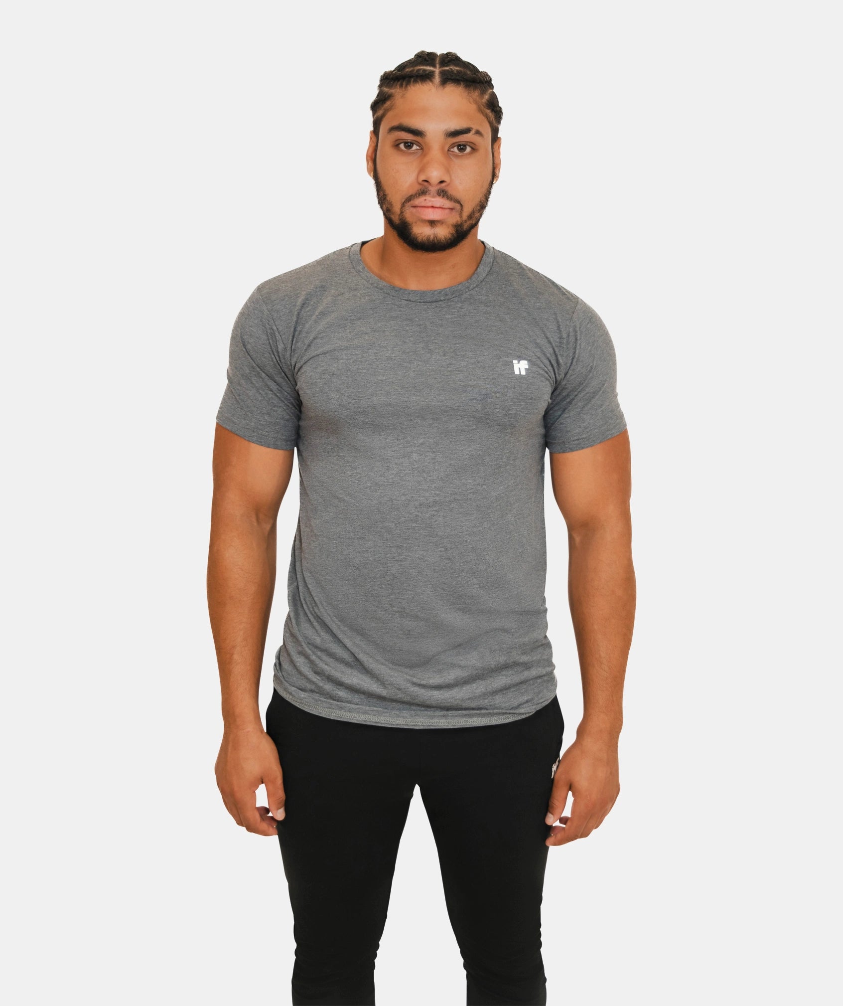 Men's Muscle Fit T Shirt - Grey