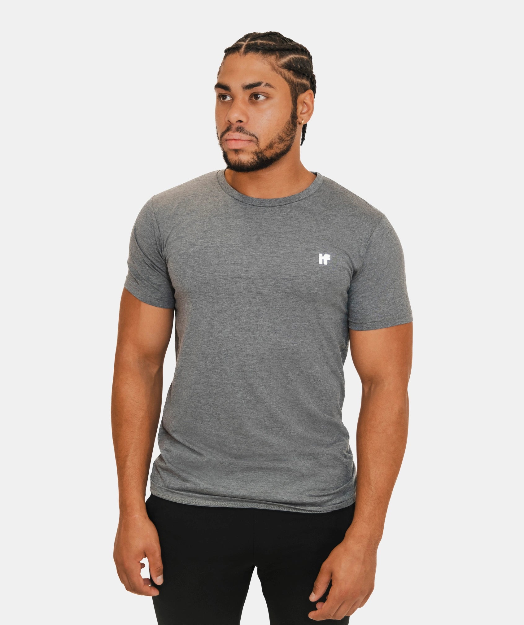 Men's Muscle Fit T Shirt - Grey