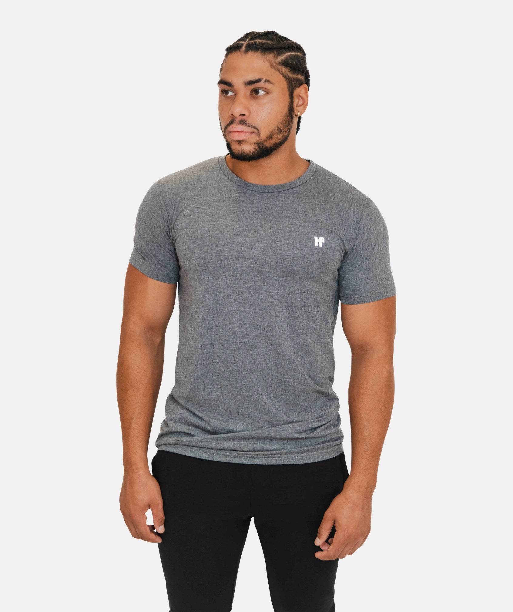 Men's Muscle Fit T Shirt - Grey