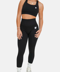Figurformende Leggings für Damen - Schwarz