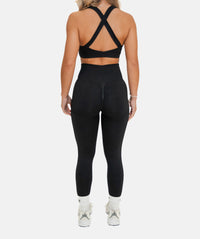 Figurformende Leggings für Damen - Schwarz