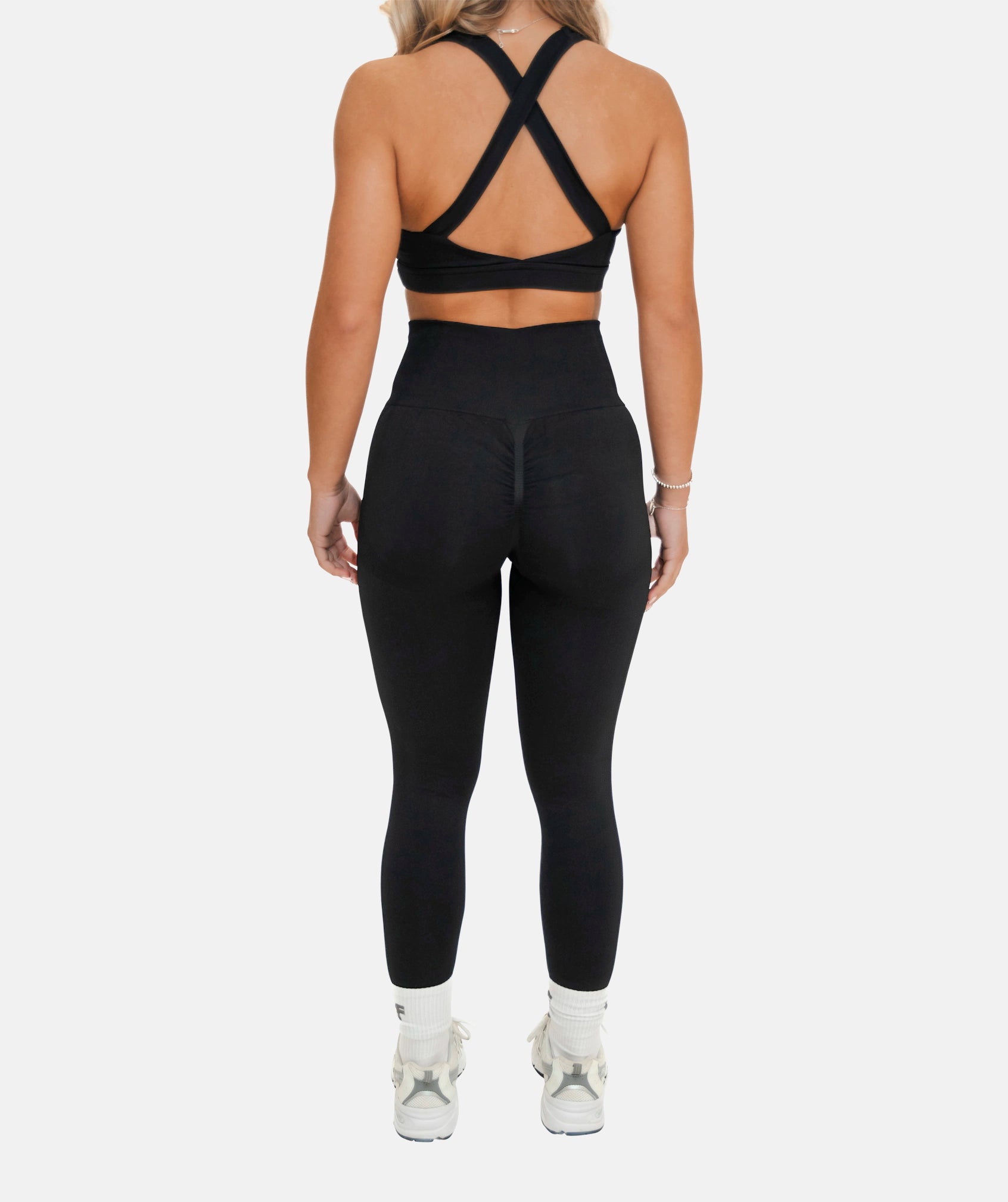 Figurformende Leggings für Damen - Schwarz