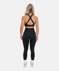 Figurformende Leggings für Damen - Schwarz