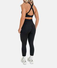 Figurformende Leggings für Damen - Schwarz
