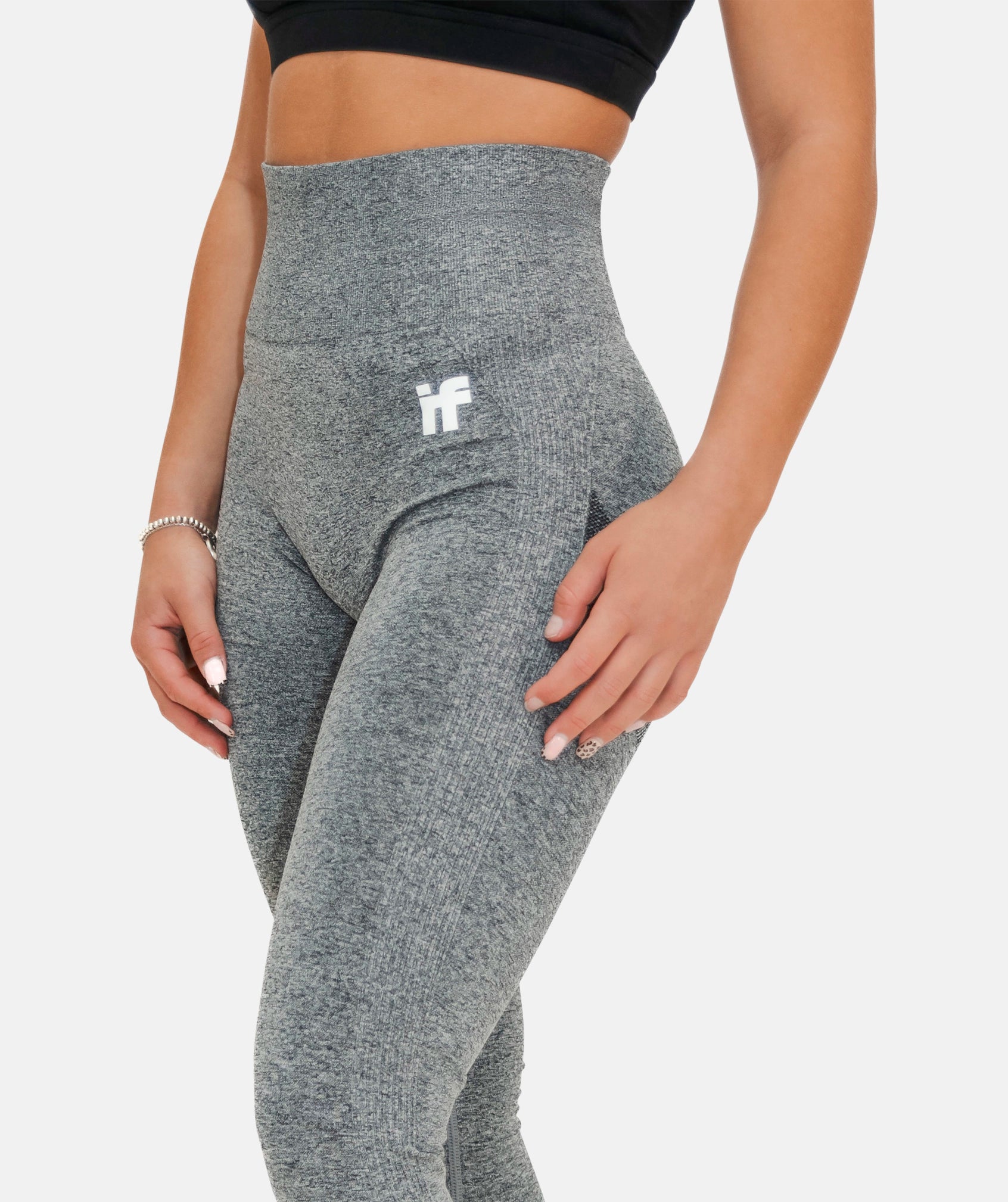 Figurformende Leggings für Damen - Grau