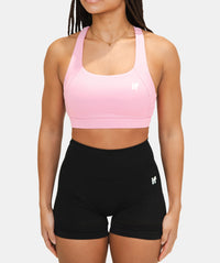 Damen Cross Back Sport-BH – Rosa