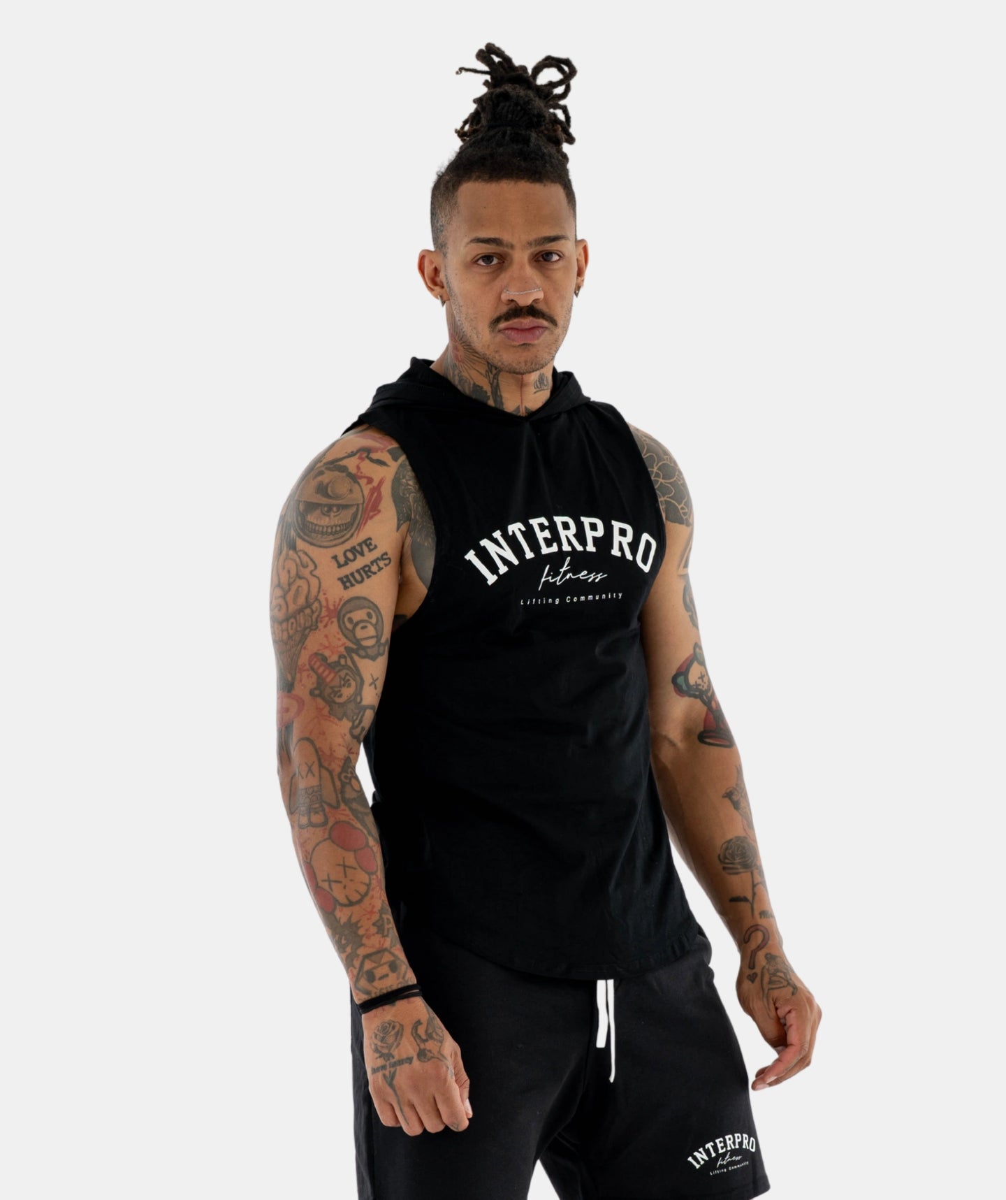 Mens Hooded Tank - Black