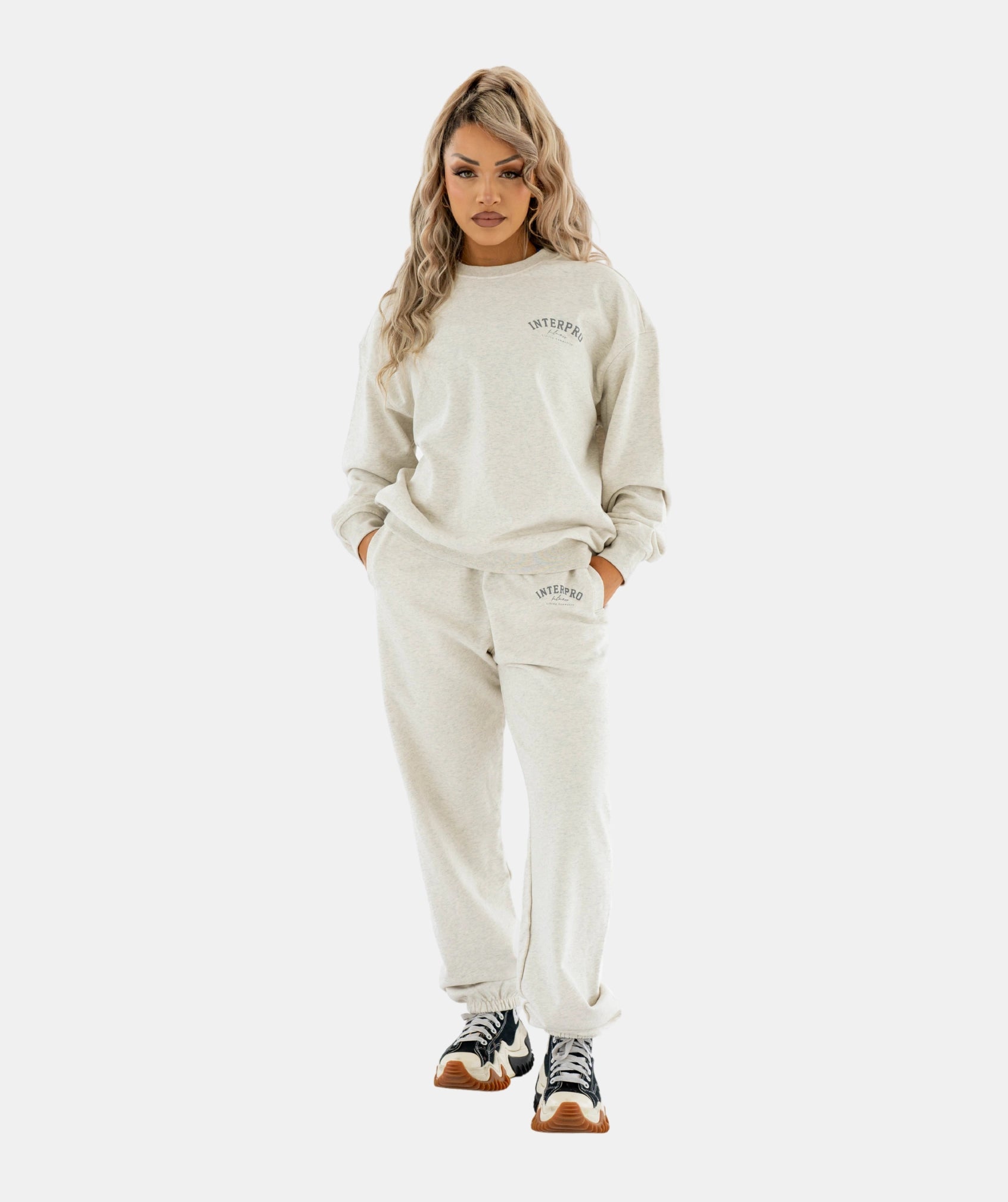 Women's Oversized Sweater Creme Marl