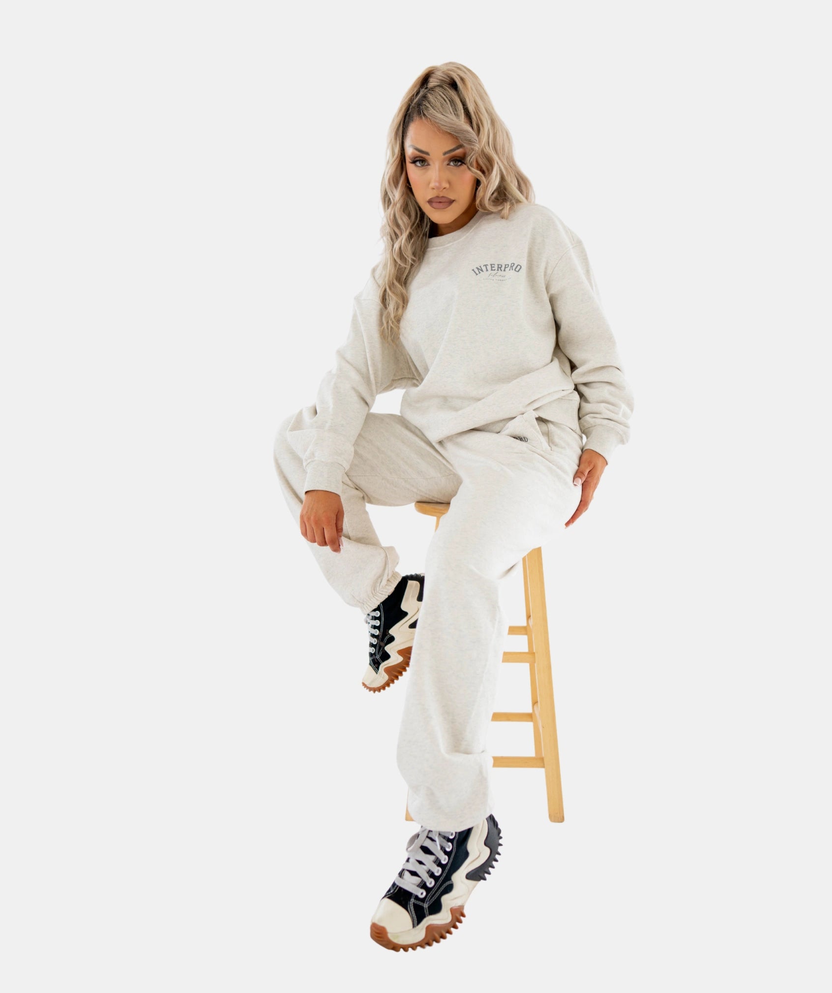 Women's Oversized Sweater Creme Marl