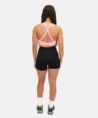 Damen Cross Back Sport-BH – Rosa