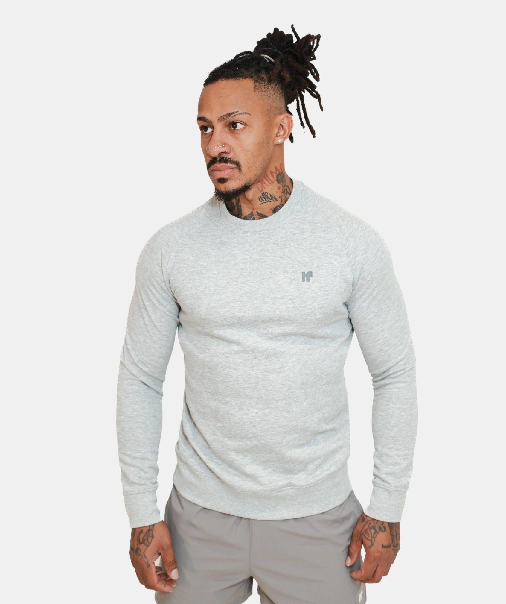 Men's Grey Gym Sweater