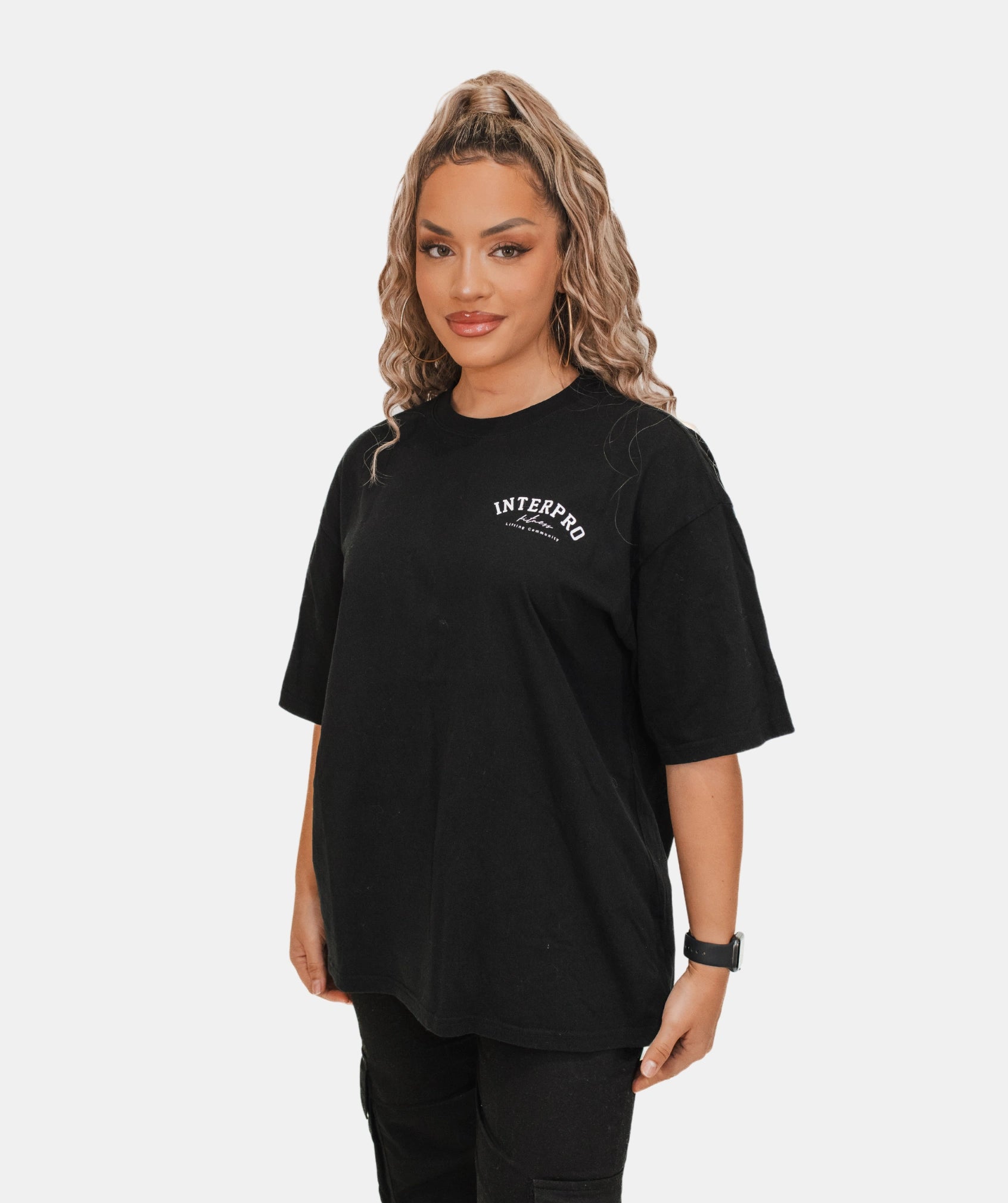 Women's Oversized T Shirt - Black