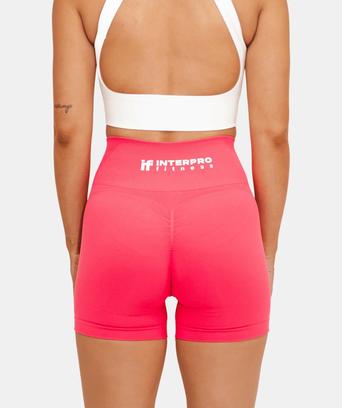 pink athletic shorts 