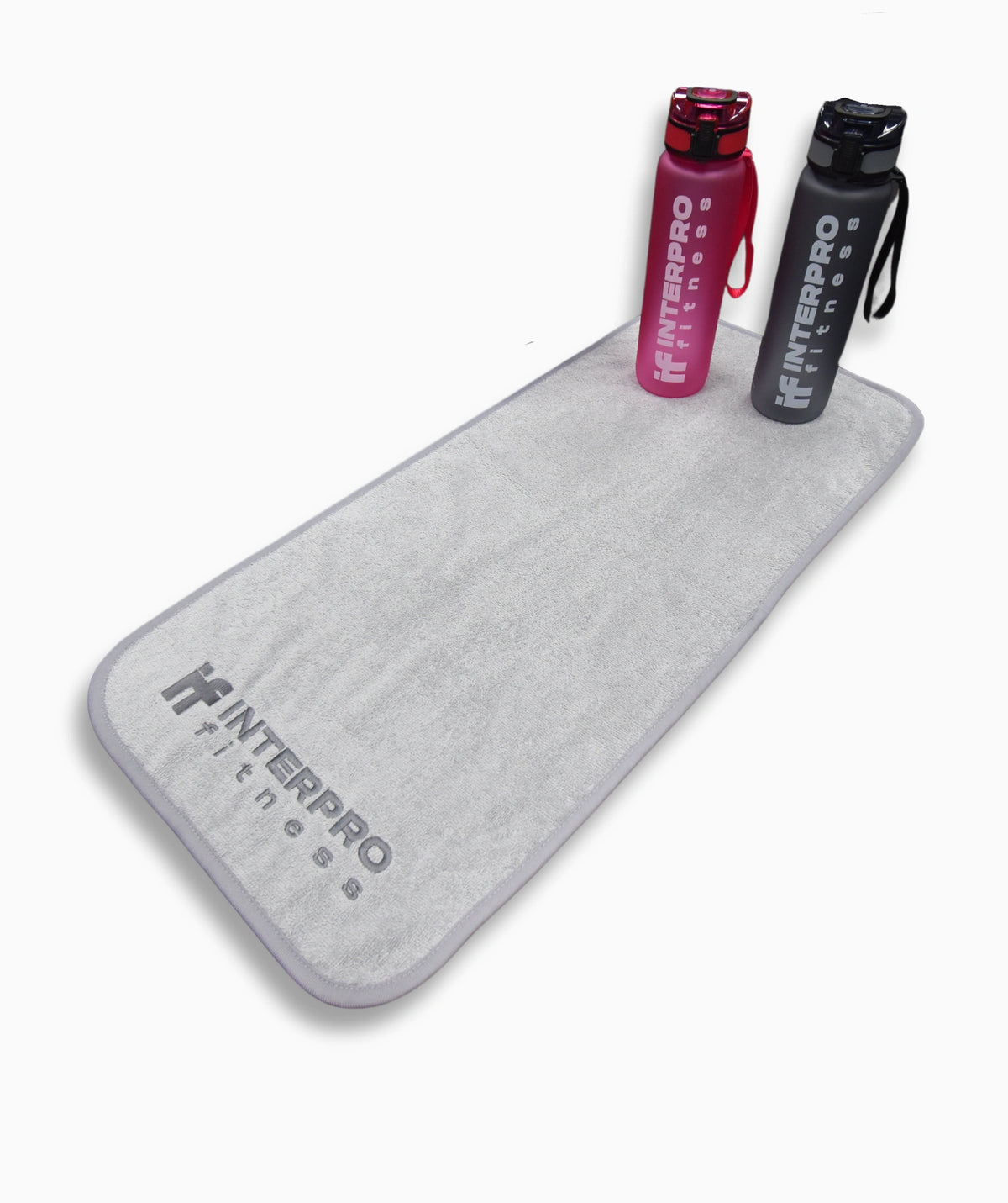 gym towel and bottle