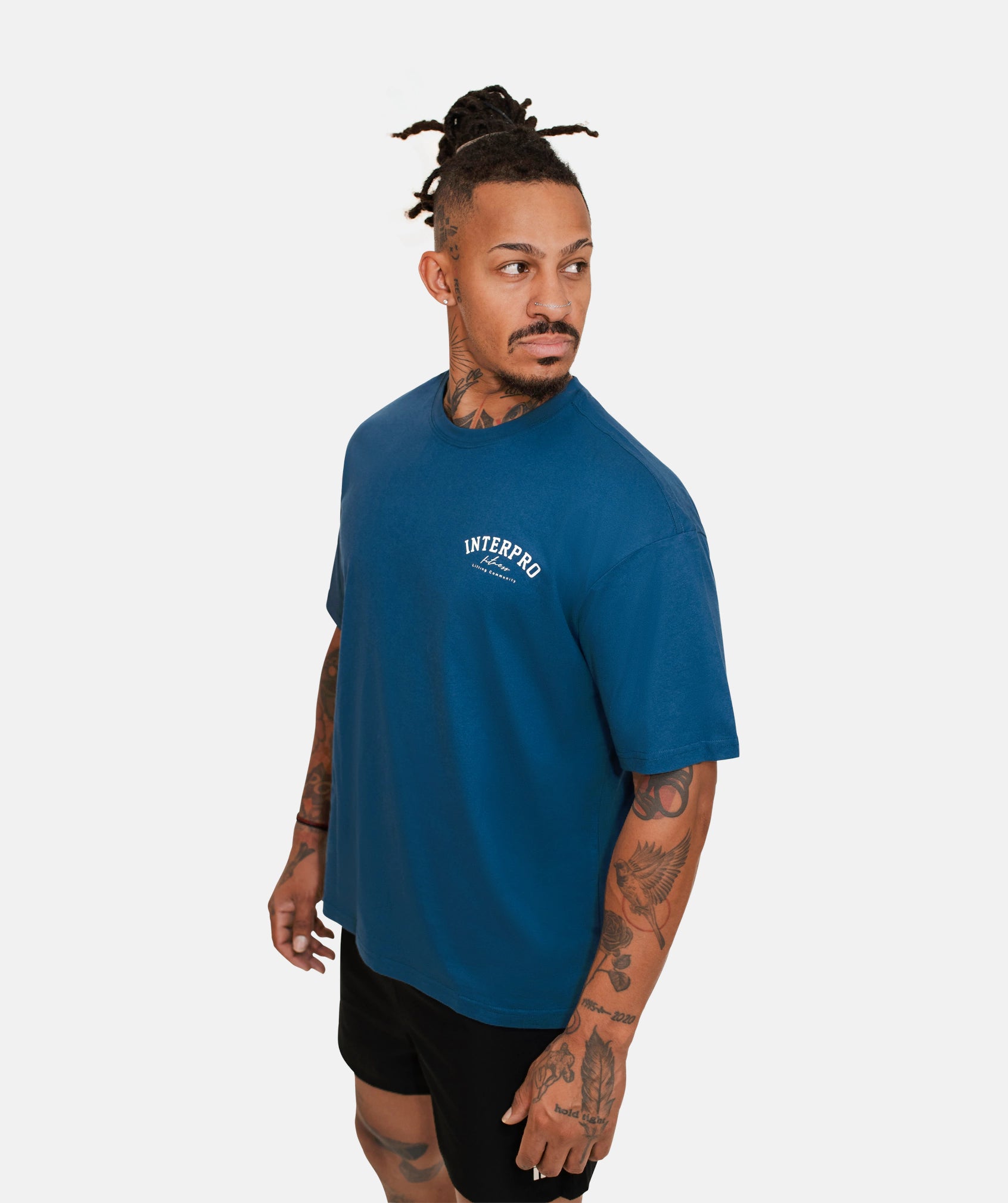 Men's Oversized T Shirt - Blue