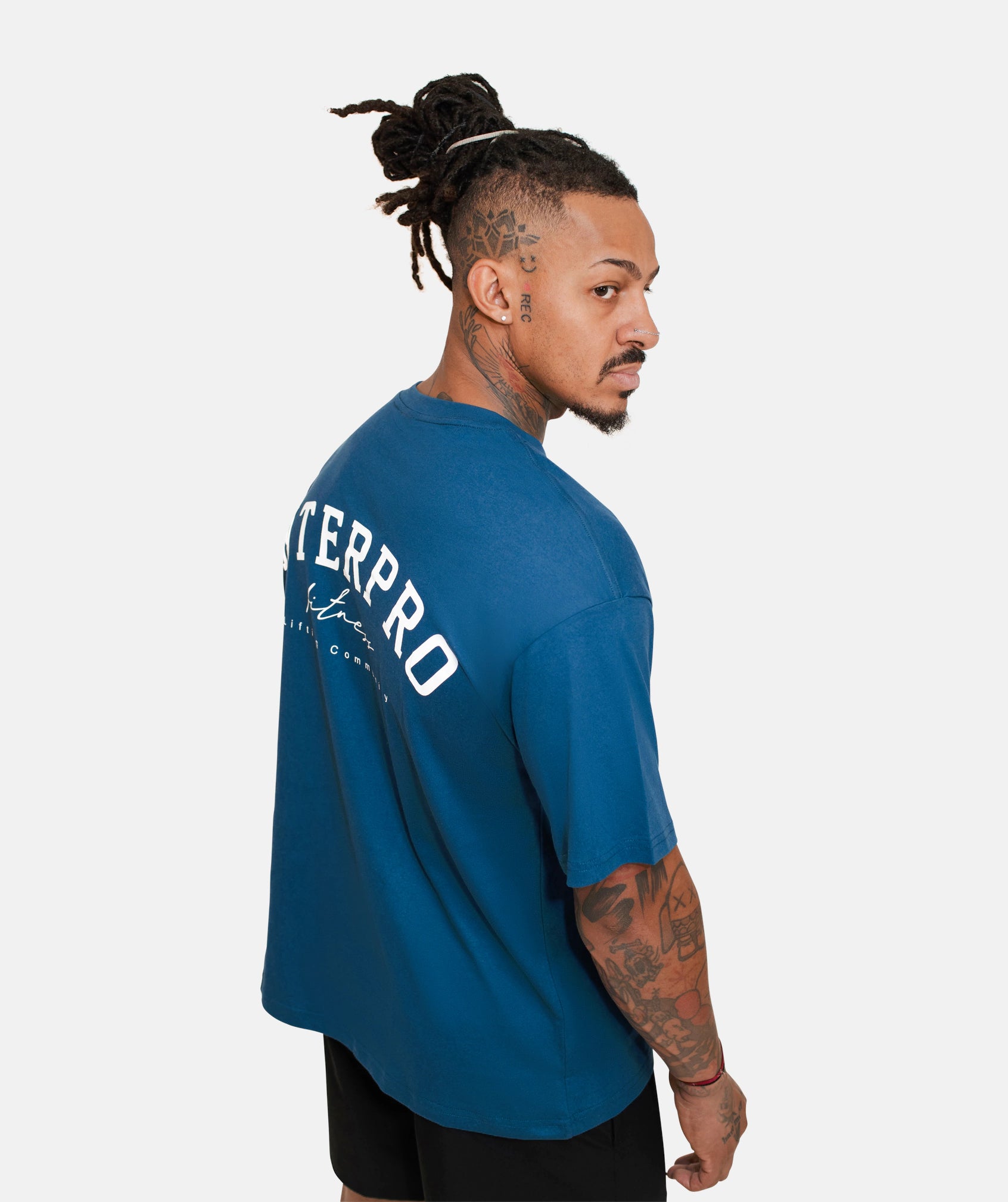 Men's Oversized T Shirt - Blue