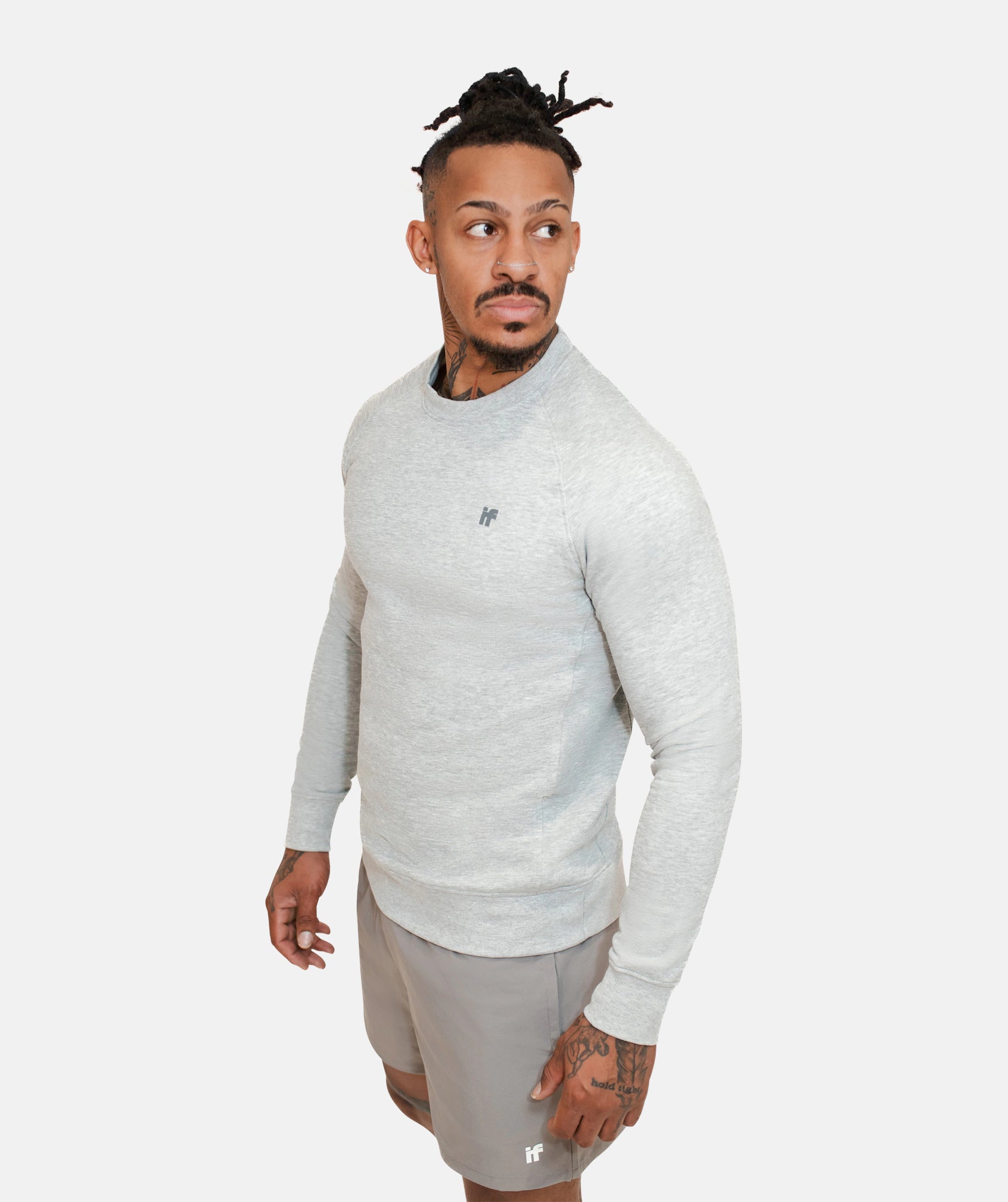 Men's Grey Gym Sweater