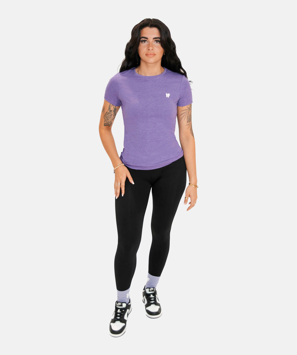 purple slim fit t-shirt 