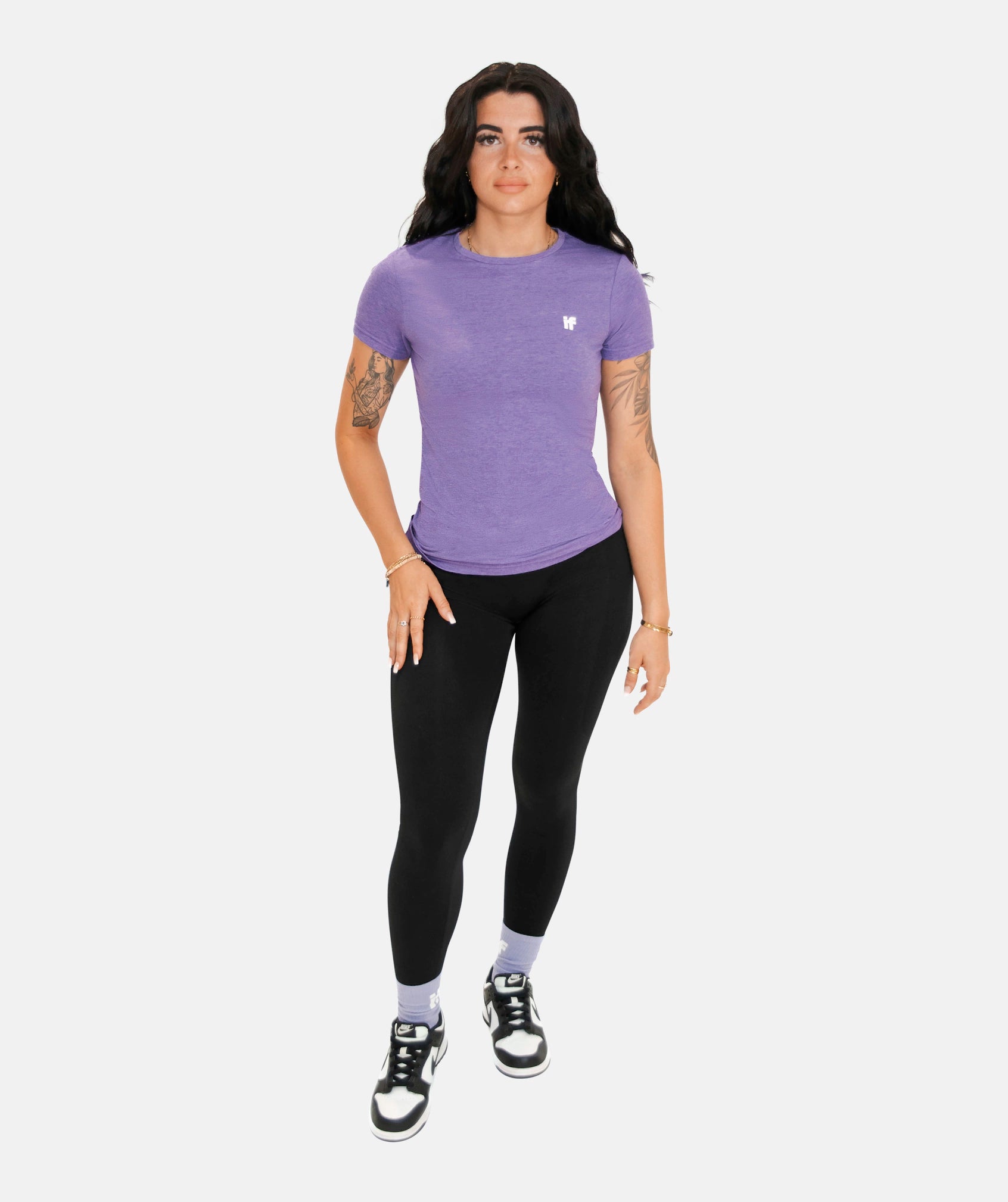 Women's Slim Fit T Shirt - Purple