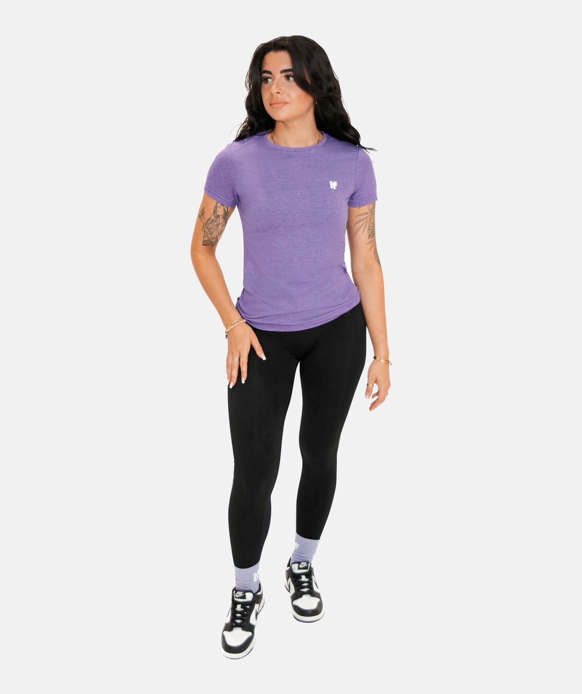 purple slim fit t-shirt 