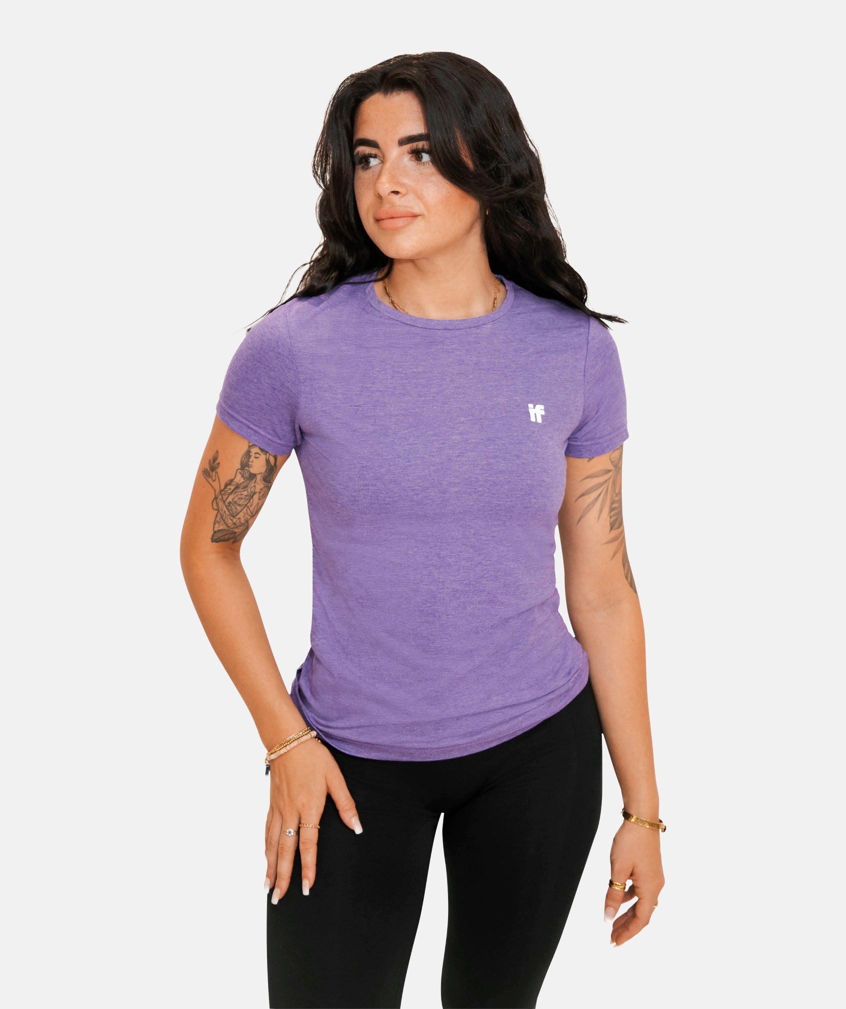 Women's Slim Fit T Shirt - Purple