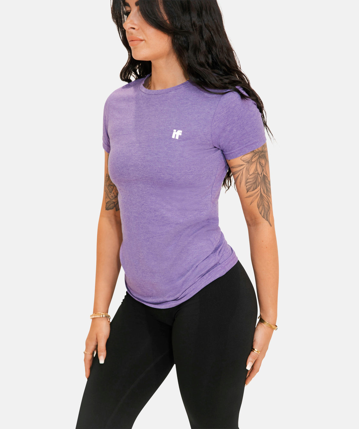 purple slim fit t-shirt 