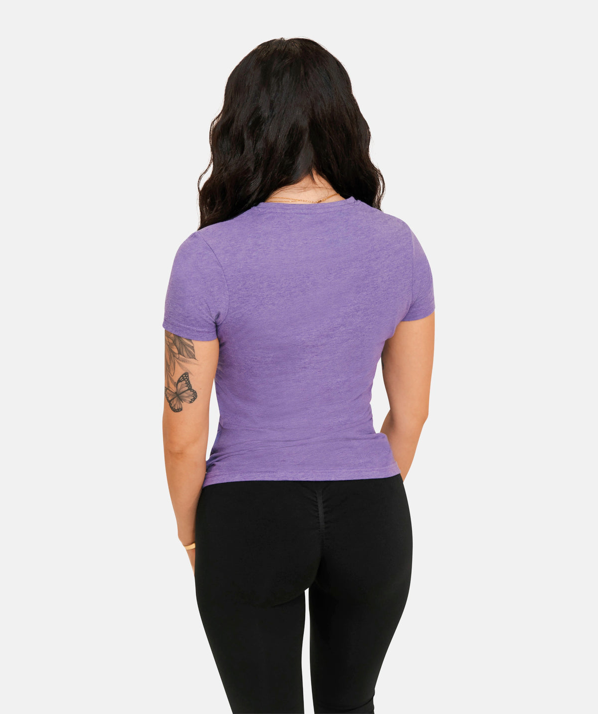 purple slim fit t-shirt 