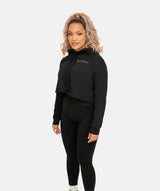 Women's Cropped Hoodie - Black