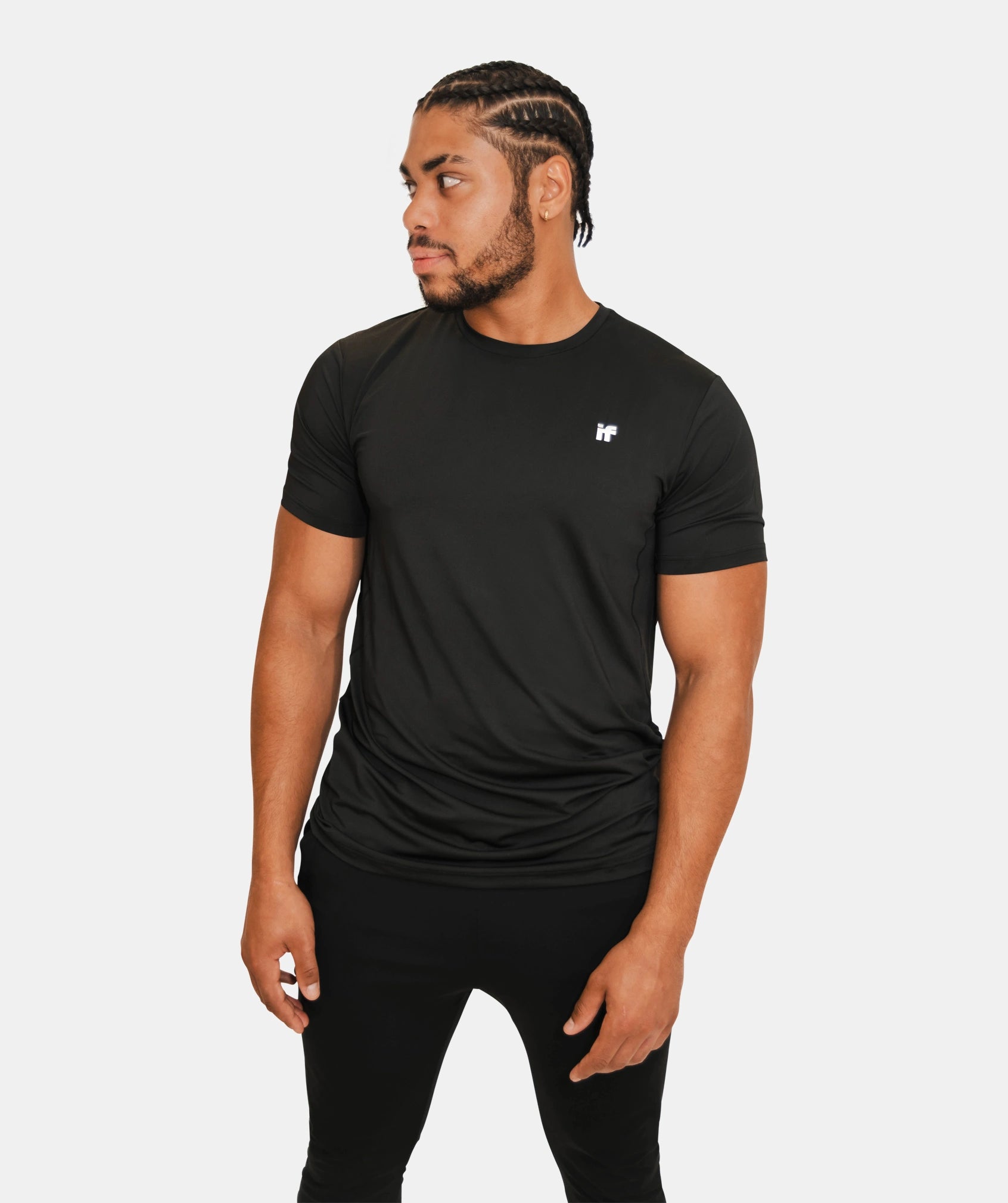 Men's Breathable T Shirt - Black