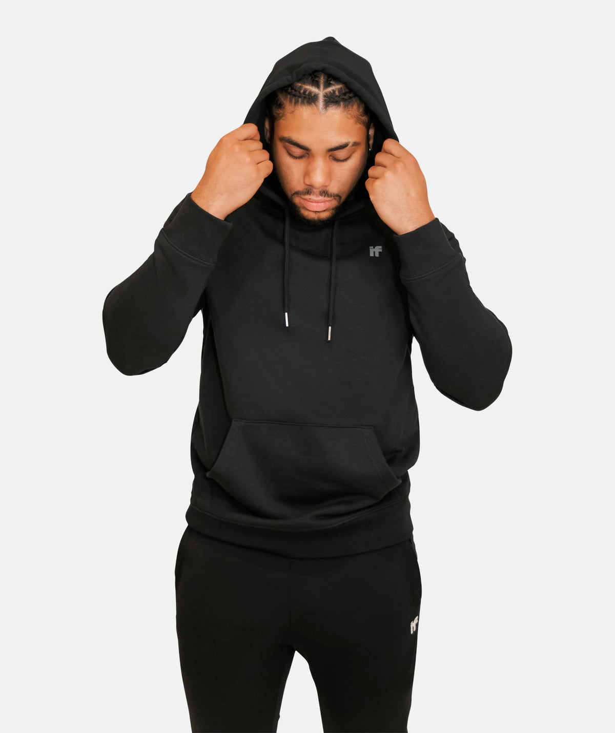 Mens Black Hoodie
