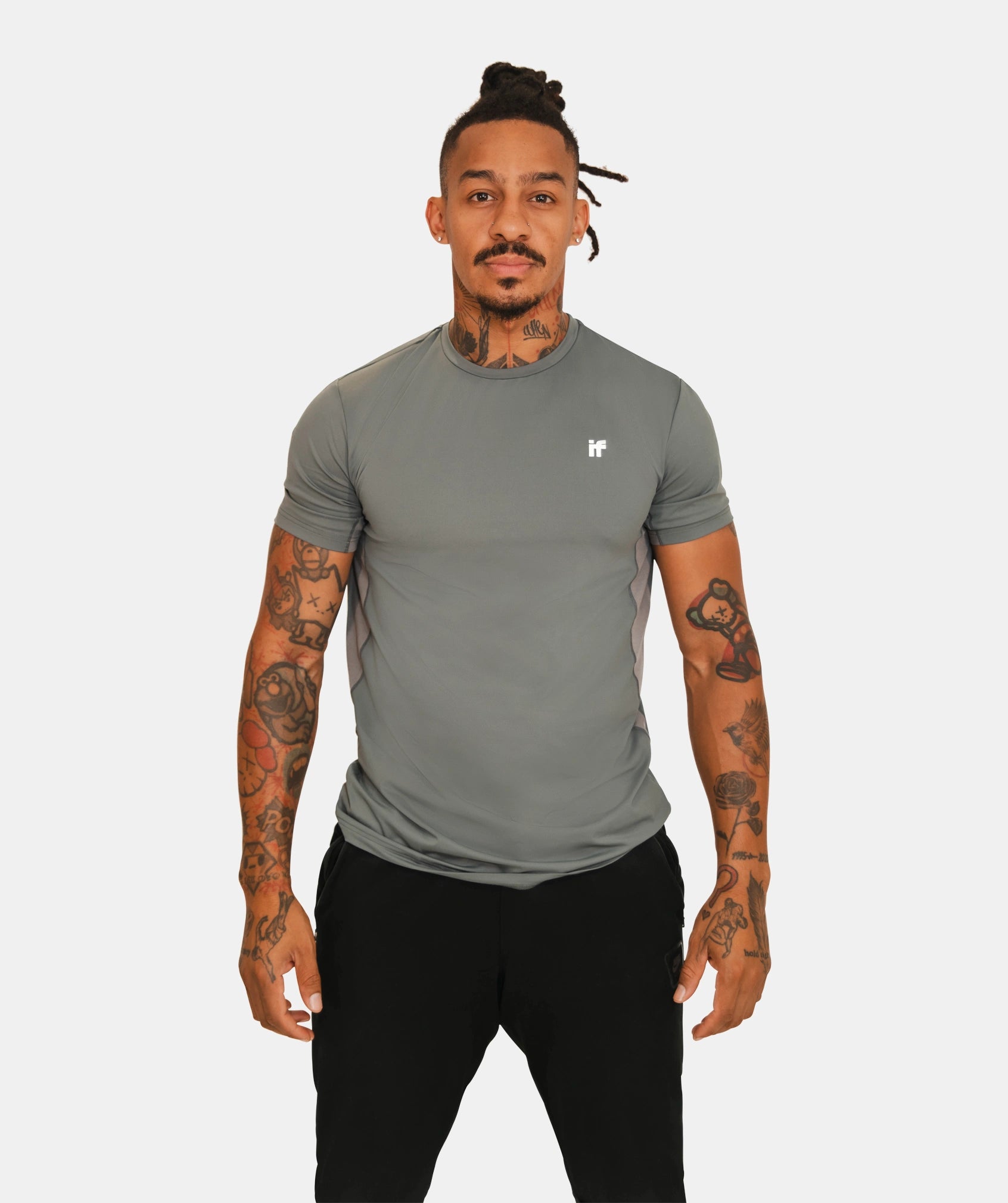 Men's Breathable T Shirt - Grey