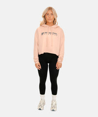 Women's Cropped Hoodie - Peach