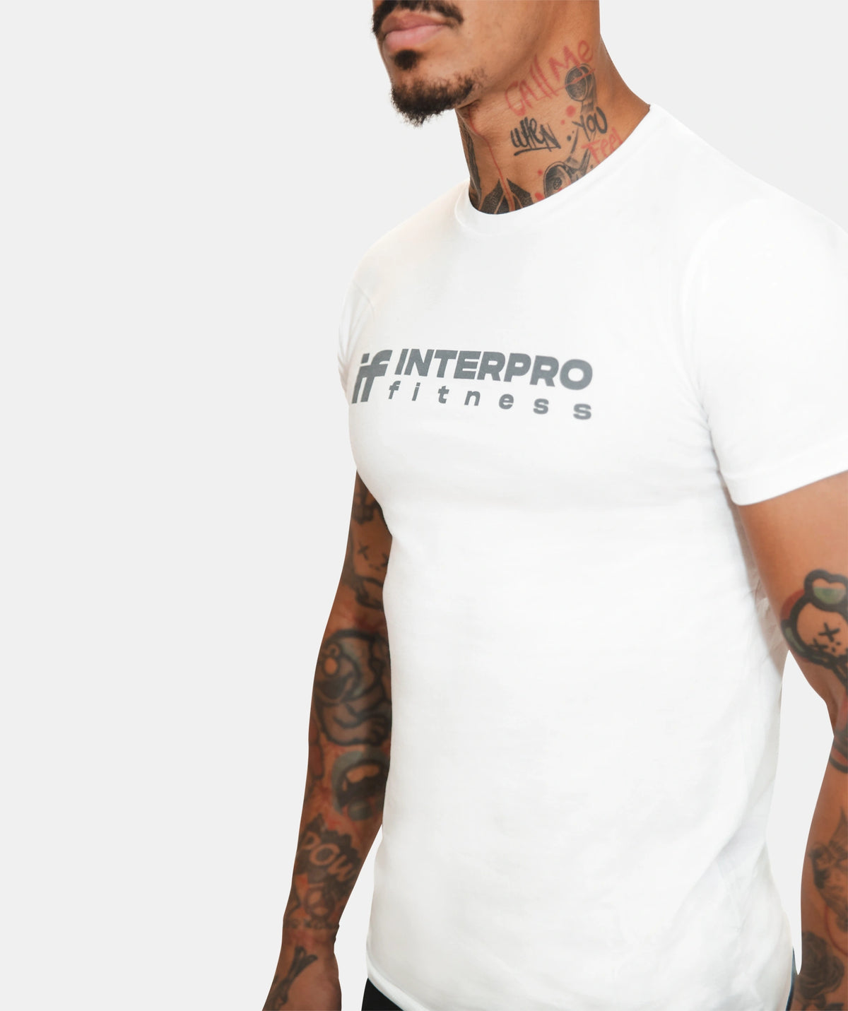 white gym t-shirt