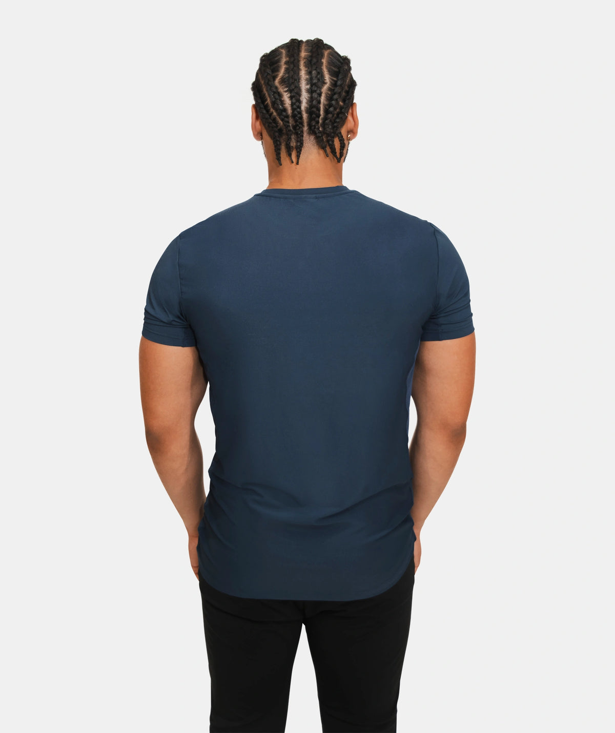 blue gym t-shirt