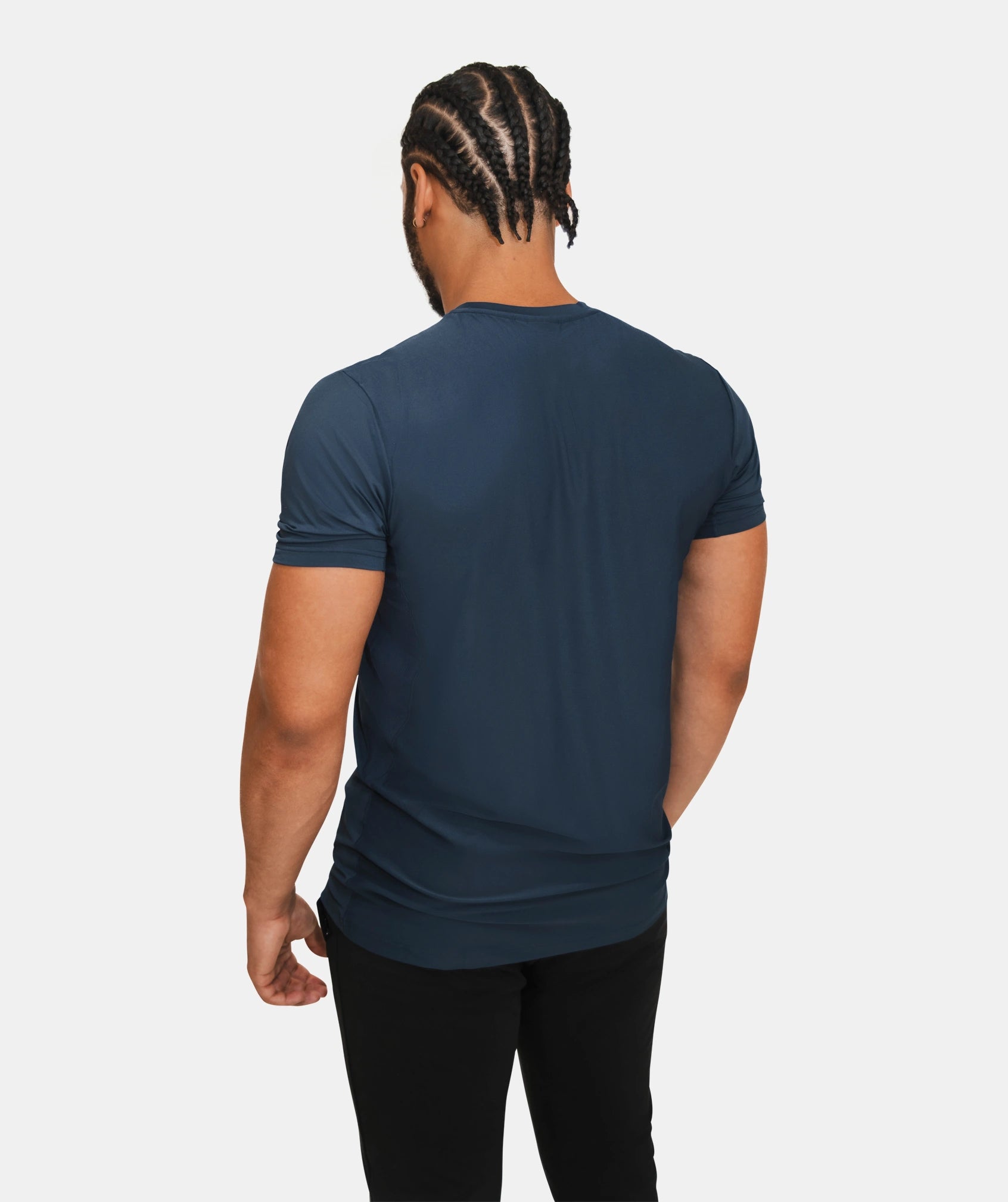 Men's Breathable T Shirt - Blue