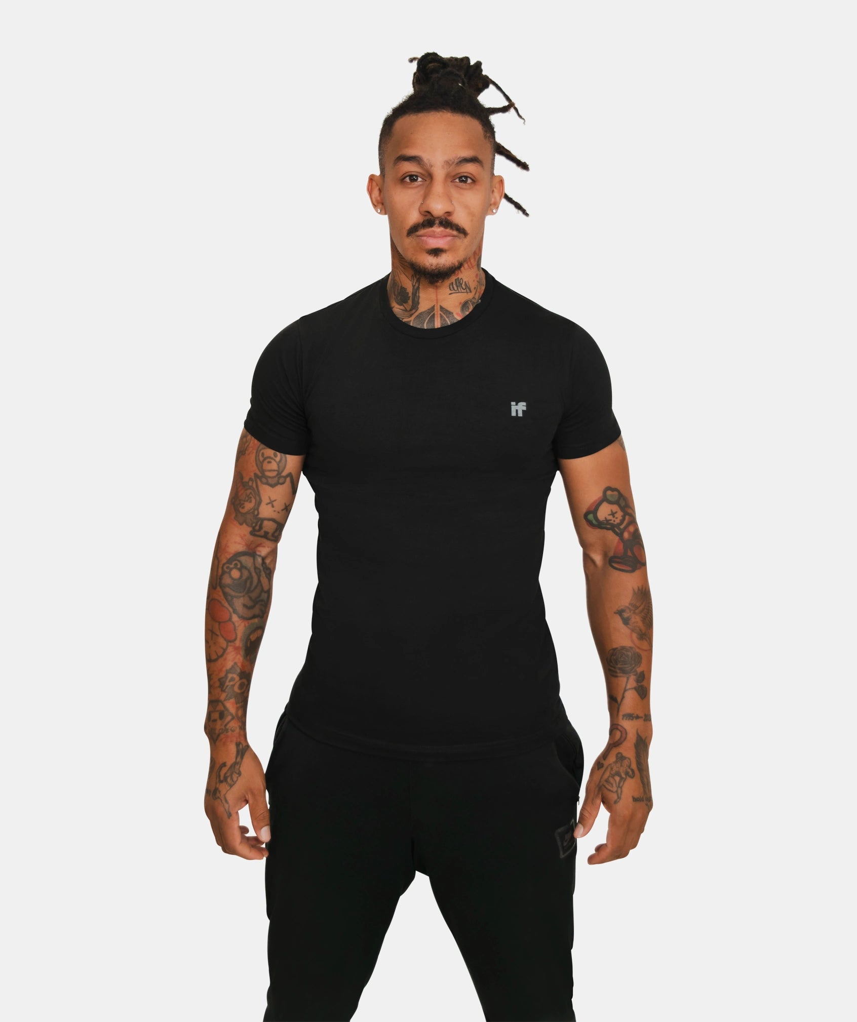 Men's Muscle Fit T Shirt - Black