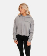 Women's Cropped Hoodie - Grey