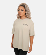 Women's Oversized T Shirt - Beige