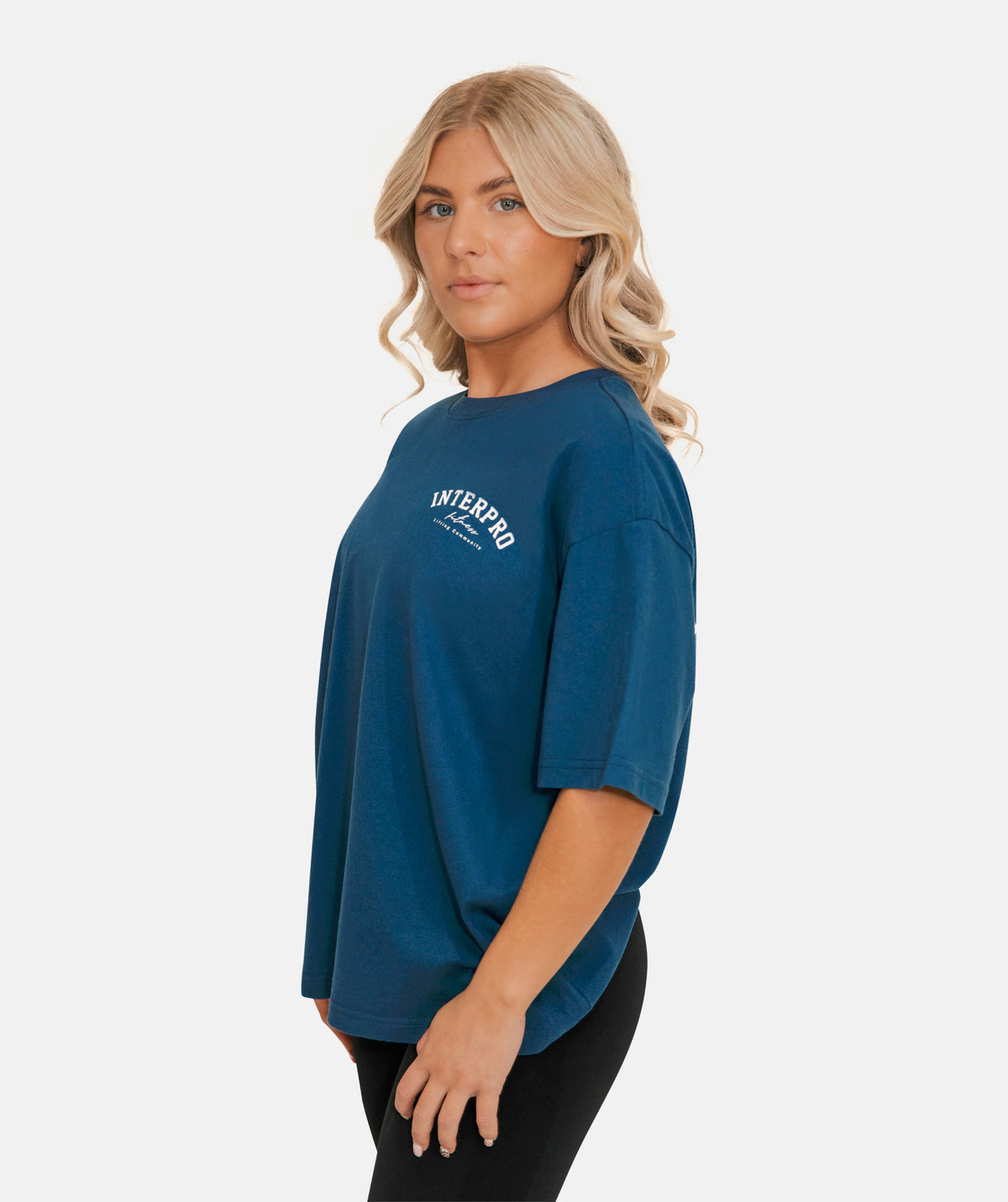 blue oversized T-shirt